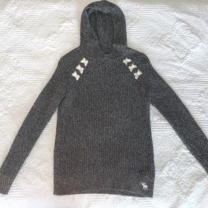 abercrombie kids Girls Dark Grey Hooded Sweater